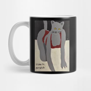 I like to scratch Mug